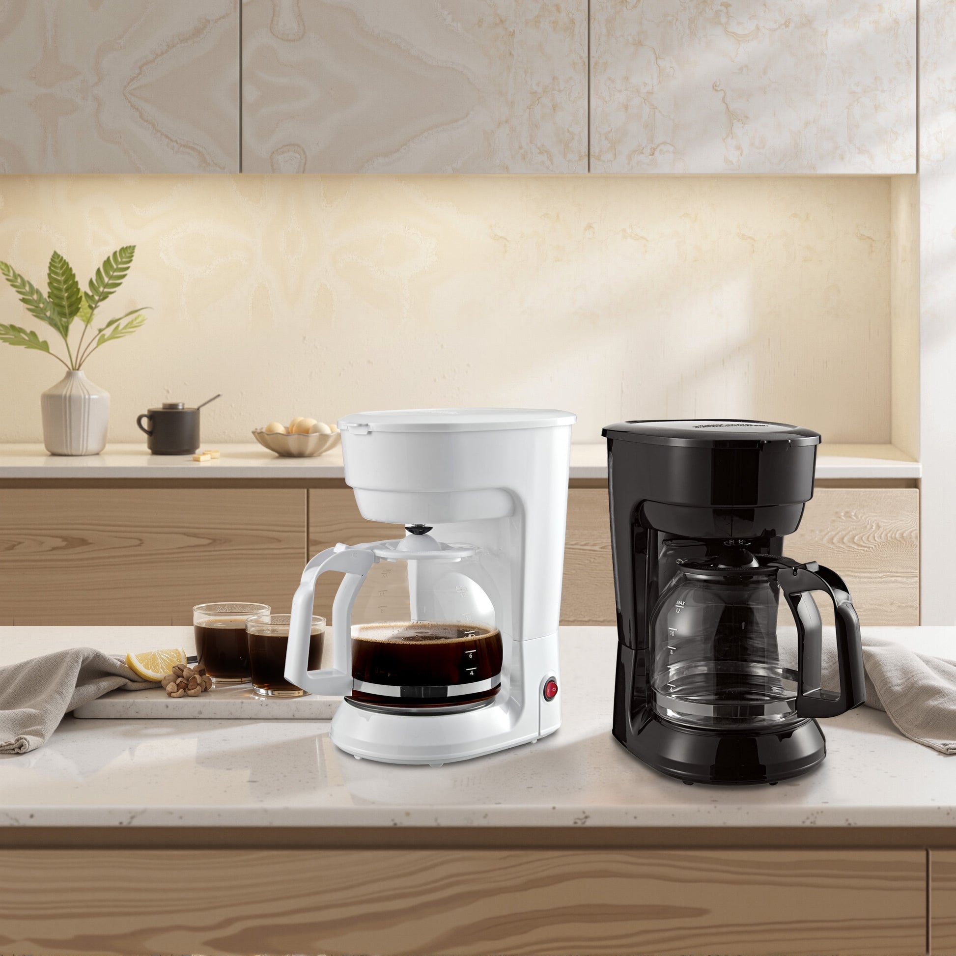 Black 12-Cup Drip Coffee Maker